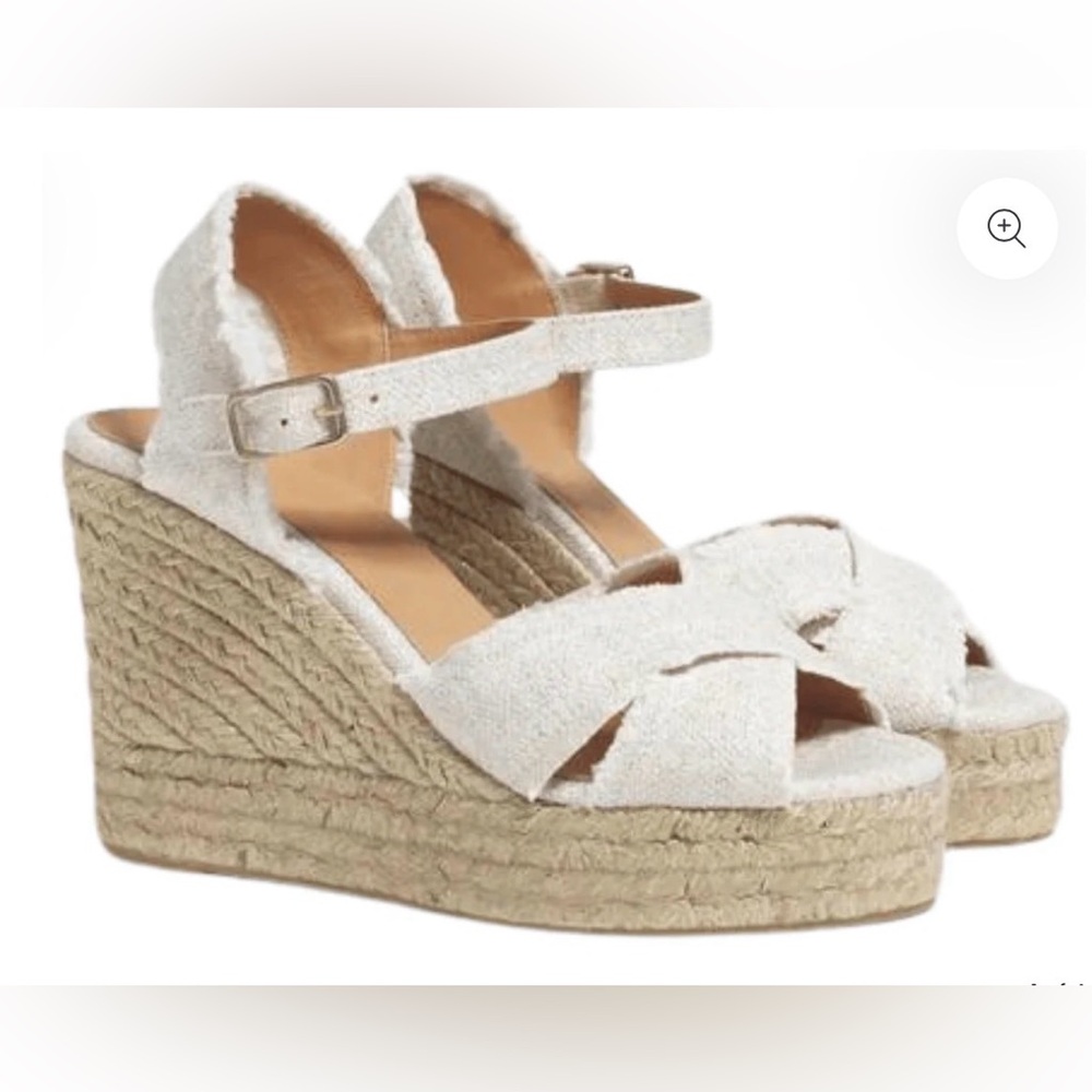 Castanet Espadrille white/gold